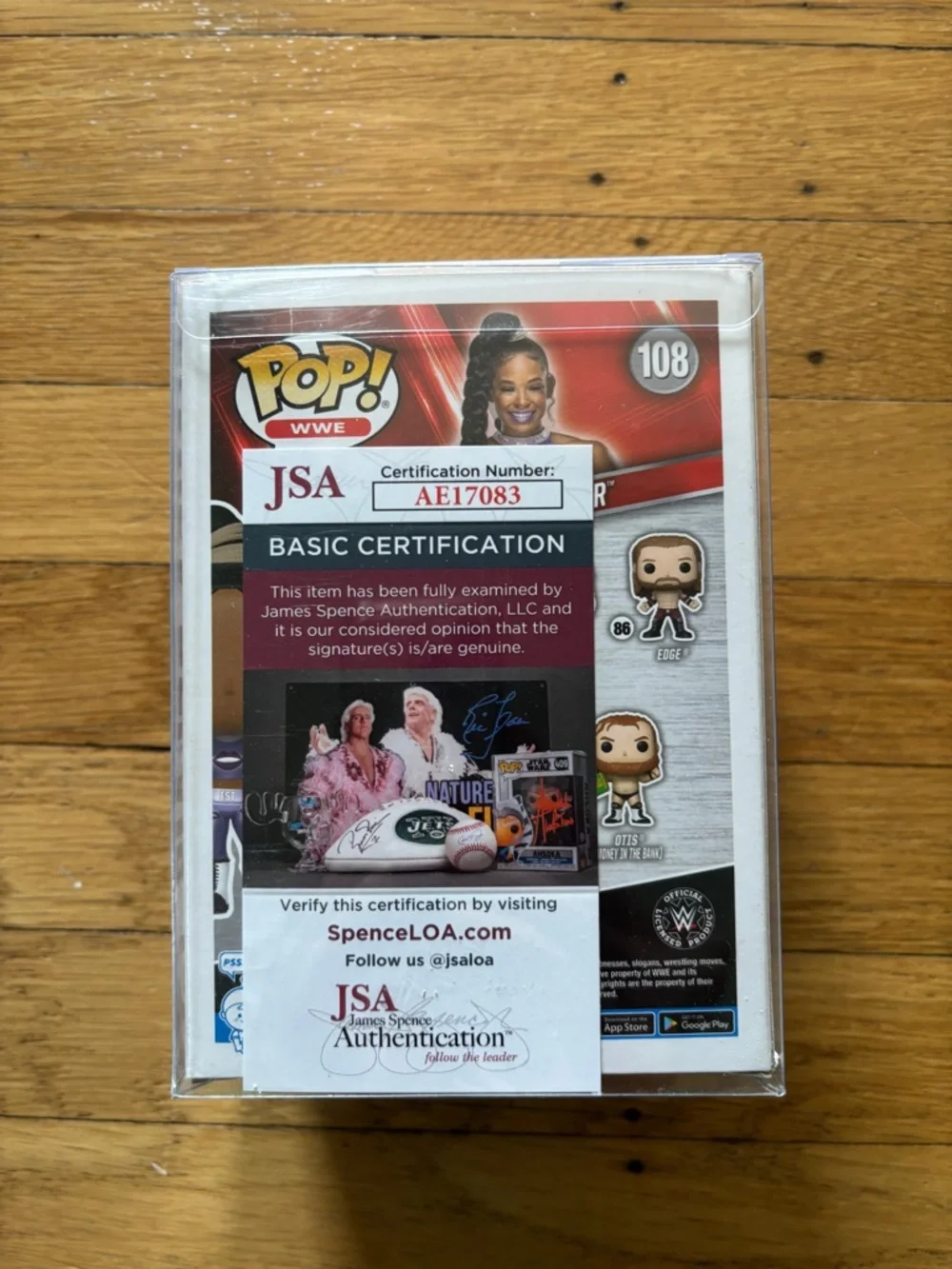Funko Pop! WWE Bianca Belair #108 Autographed - Picture 3 of 4